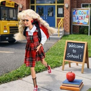 *FINAL PRICE UNLESS BUNDLED Vintage Restyled 90's School Girl Dressed Barbie